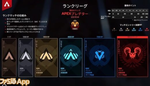 apex ランク 順位